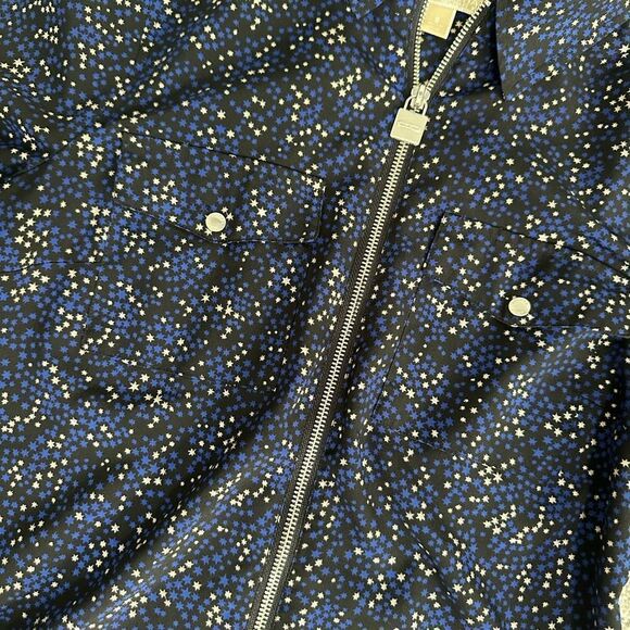 Michael Kors Women's Star Lock Zip Shirt Size S - Picture 2 of 8